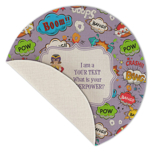 What is your Superpower Round Linen Placemats - Front (folded corner single sided)