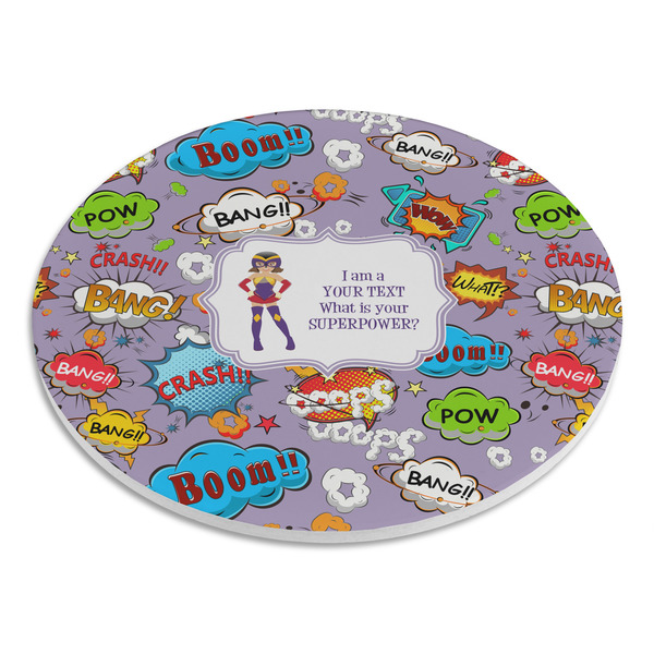 What is your Superpower Round Stone Trivet - Angle View