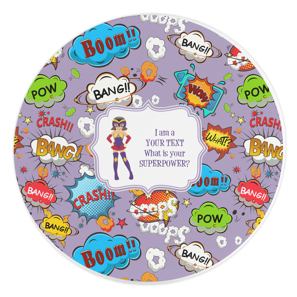 Custom What is your Superpower Round Stone Trivet (Personalized)