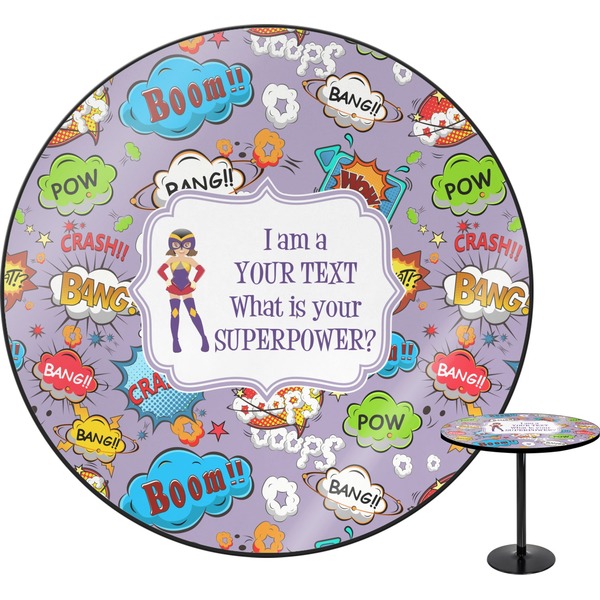 Custom What is your Superpower Round Table - 30" (Personalized)