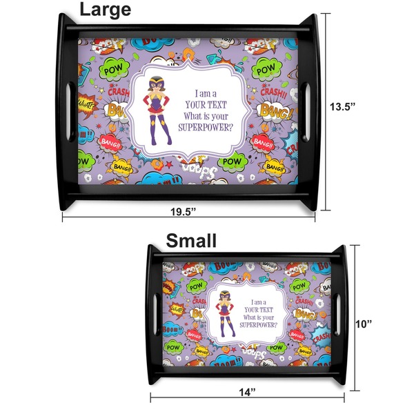 What is your Superpower Serving Tray Black Sizes