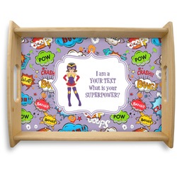 What is your Superpower Natural Wooden Tray - Large (Personalized)