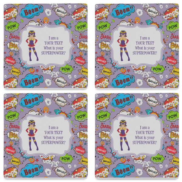 What is your Superpower Set of 4 Sandstone Coasters - See All 4 View