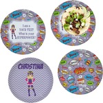 What is your Superpower Set of 4 Glass Lunch / Dinner Plate 10" (Personalized)