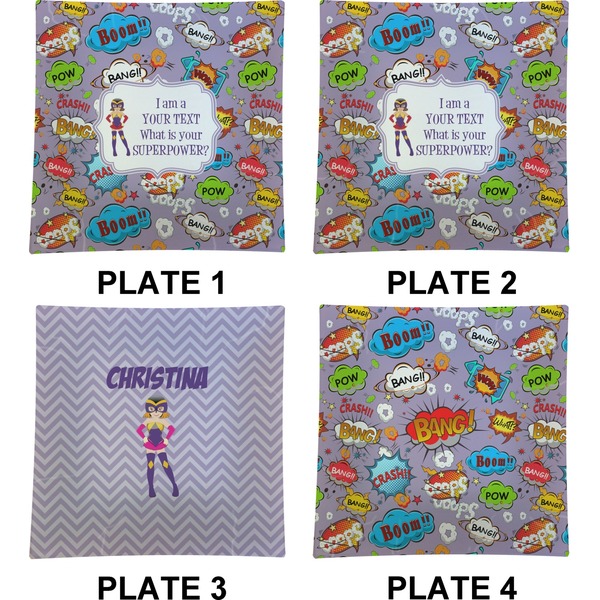 What is your Superpower Set of Square Dinner Plates (Approval)