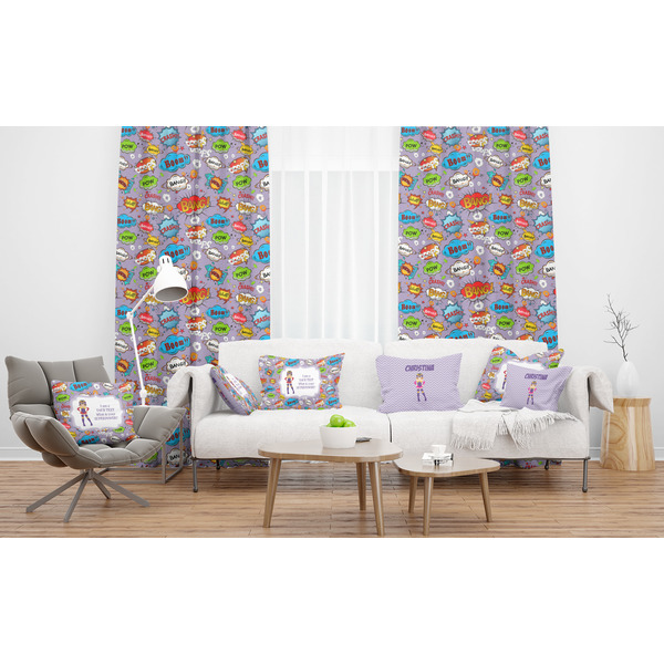 What is your Superpower Sheer and Custom Curtains in Room with Matching Pillows