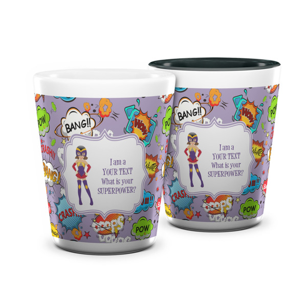 Custom What is your Superpower Ceramic Shot Glass - 1.5 oz (Personalized)