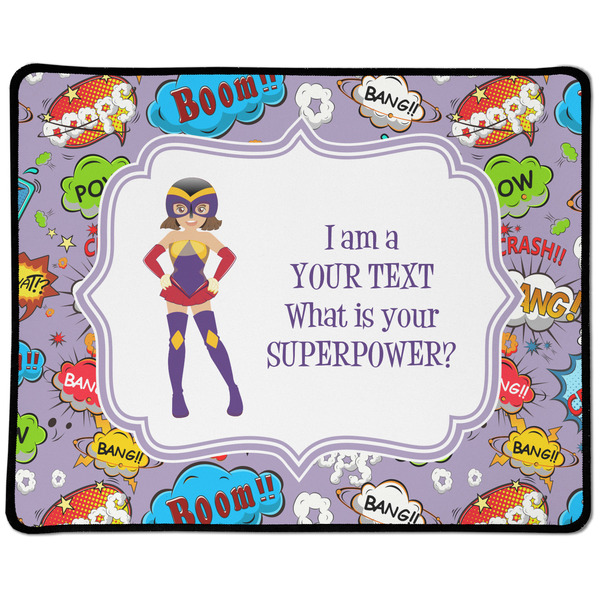 Custom What is your Superpower Large Gaming Mouse Pad - 12.5" x 10" (Personalized)
