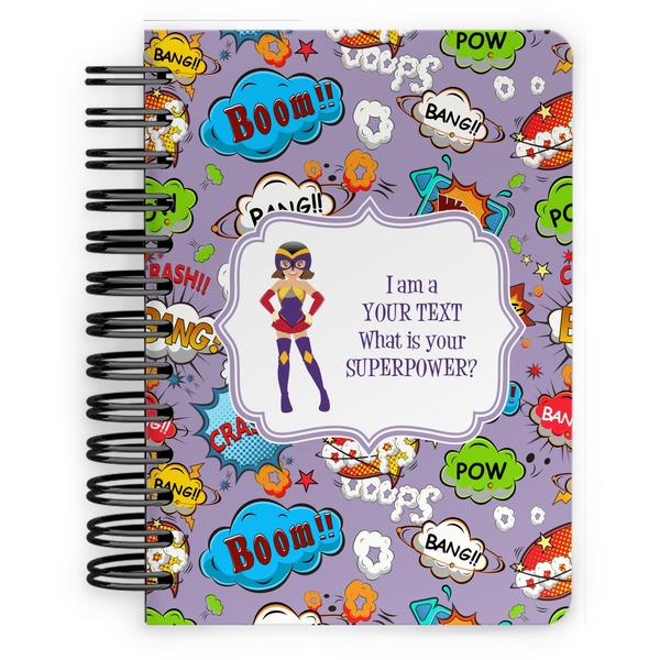 Custom What is your Superpower Spiral Notebook - 5x7 w/ Name or Text