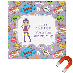 What is your Superpower Square Car Magnet - 6" (Personalized)