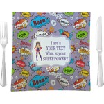 What is your Superpower Glass Square Lunch / Dinner Plate 9.5" (Personalized)