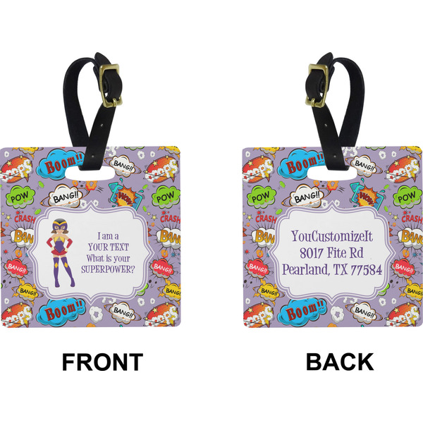 What is your Superpower Square Luggage Tag (Front + Back)