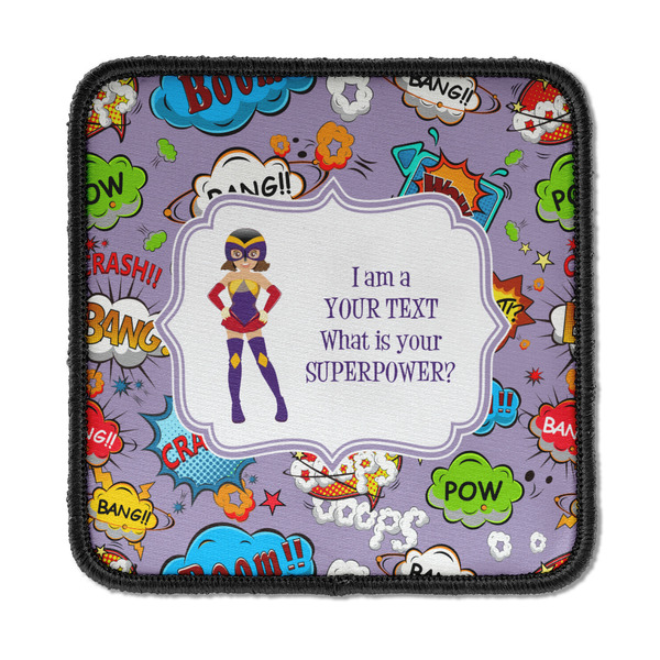 Custom What is your Superpower Iron On Square Patch w/ Name or Text