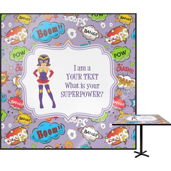 Custom What is your Superpower Square Table Top (Personalized)