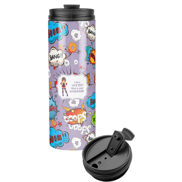 Custom What is your Superpower Stainless Steel Skinny Tumbler (Personalized)