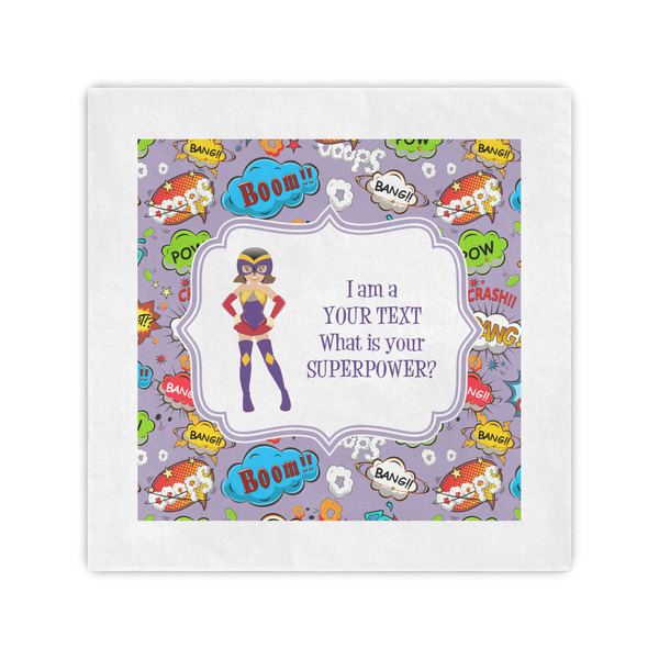 Custom What is your Superpower Cocktail Napkins (Personalized)