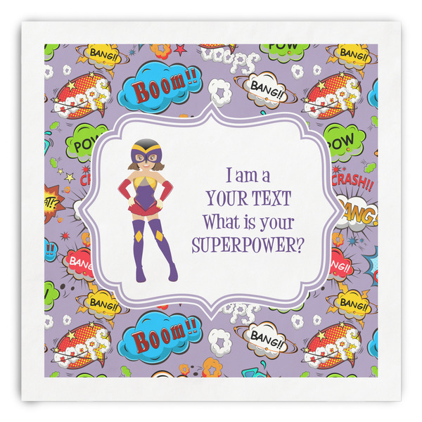 Custom What is your Superpower Paper Dinner Napkins (Personalized)