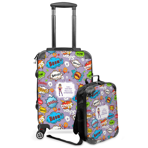 Custom What is your Superpower Kids 2-Piece Luggage Set - Suitcase & Backpack (Personalized)