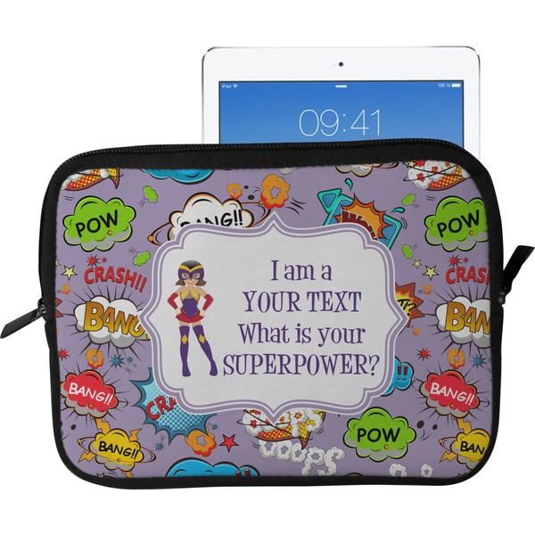 Custom What is your Superpower Tablet Case / Sleeve - Large (Personalized)