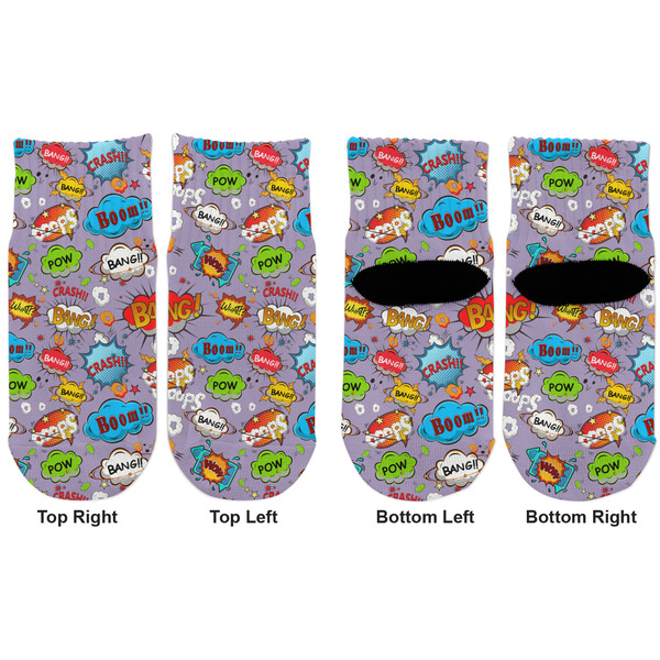 What is your Superpower Toddler Ankle Socks - Double Pair - Front and Back - Apvl