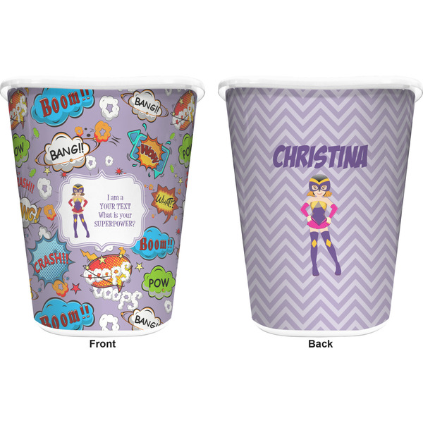 What is your Superpower Trash Can White - Front and Back - Apvl