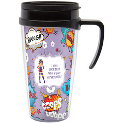 What is your Superpower Acrylic Travel Mug with Handle (Personalized)