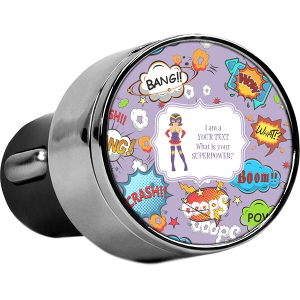 Custom What is your Superpower USB Car Charger (Personalized)
