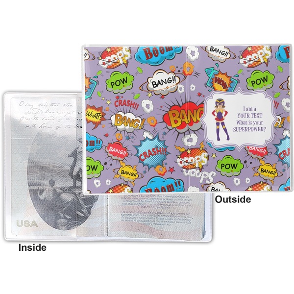 What is your Superpower Vinyl Passport Holder - Flat Front and Back