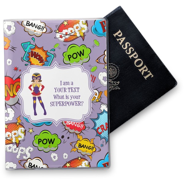 Custom What is your Superpower Vinyl Passport Holder (Personalized)