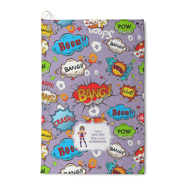 Custom What is your Superpower Waffle Weave Golf Towel (Personalized)