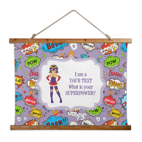 Custom What is your Superpower Wall Hanging Tapestry - Wide (Personalized)