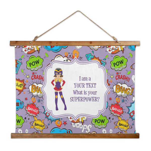 Custom What is your Superpower Wall Hanging Tapestry - Wide (Personalized)