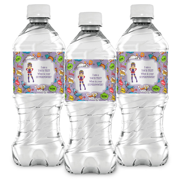 What is your Superpower Water Bottle Labels - Front View
