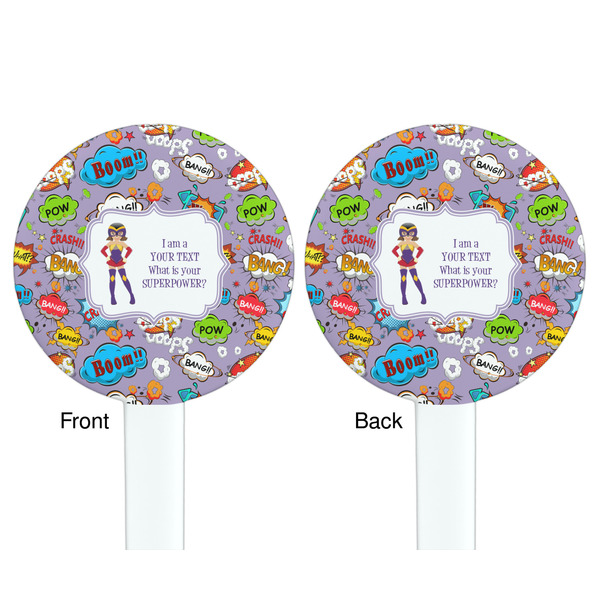 What is your Superpower White Plastic 7" Stir Stick - Double Sided - Round - Front & Back