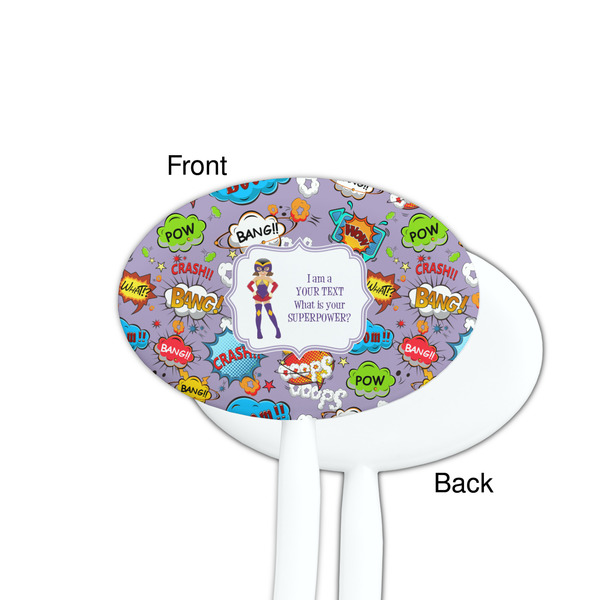 What is your Superpower White Plastic 7" Stir Stick - Single Sided - Oval - Front & Back