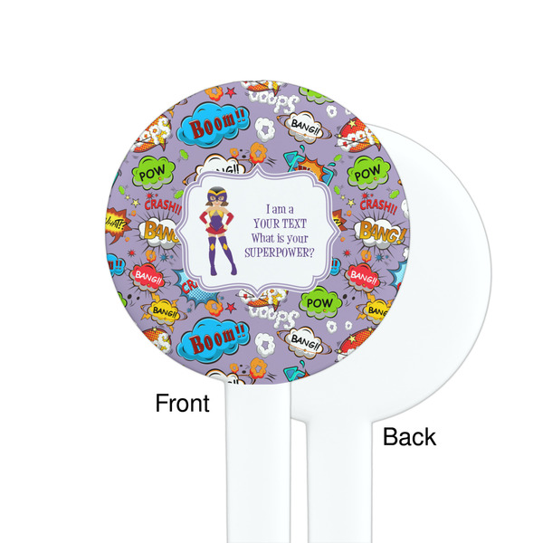 What is your Superpower White Plastic 7" Stir Stick - Single Sided - Round - Front & Back