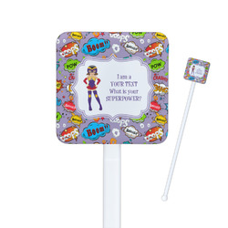 What is your Superpower Square Plastic Stir Sticks (Personalized)