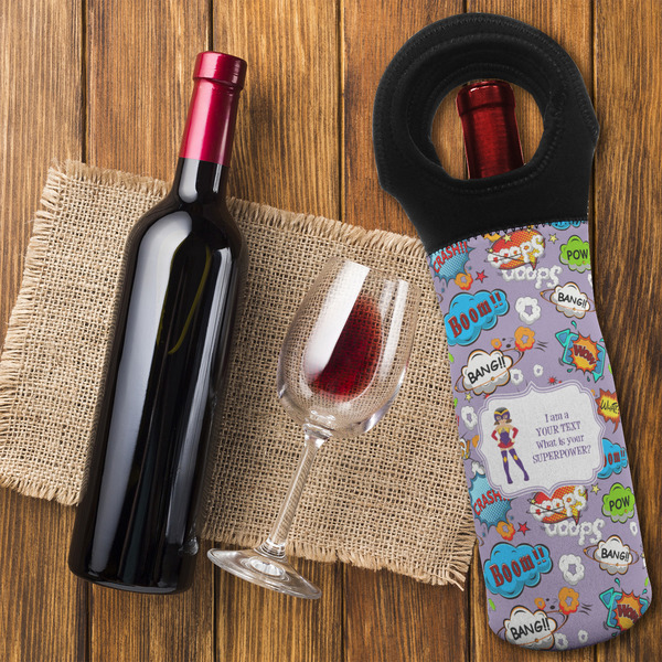 What is your Superpower Wine Tote Bag - FLATLAY