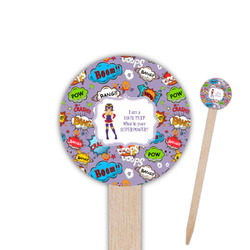 What is your Superpower 6" Round Wooden Food Picks - Single Sided (Personalized)