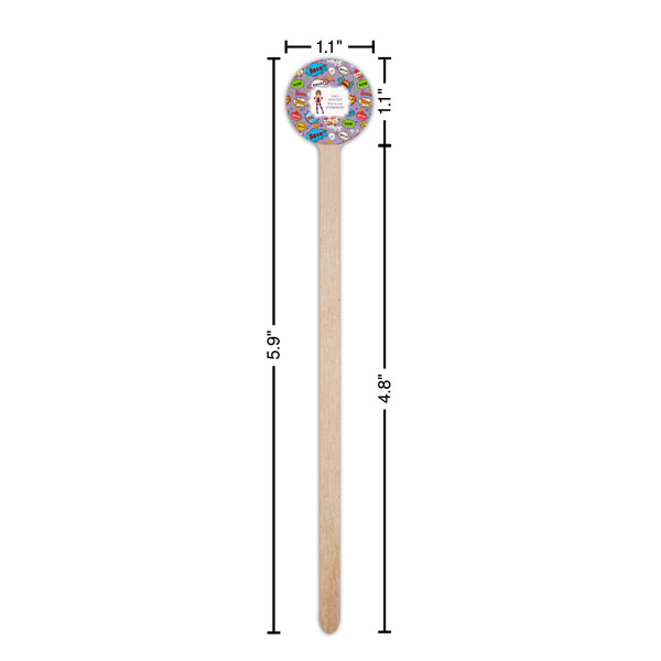 What is your Superpower Wooden 6" Stir Stick - Round - Dimensions