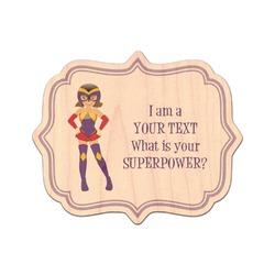 What is your Superpower Genuine Maple or Cherry Wood Sticker (Personalized)
