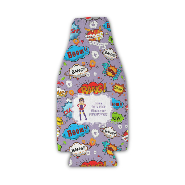 Custom What is your Superpower Zipper Bottle Cooler (Personalized)