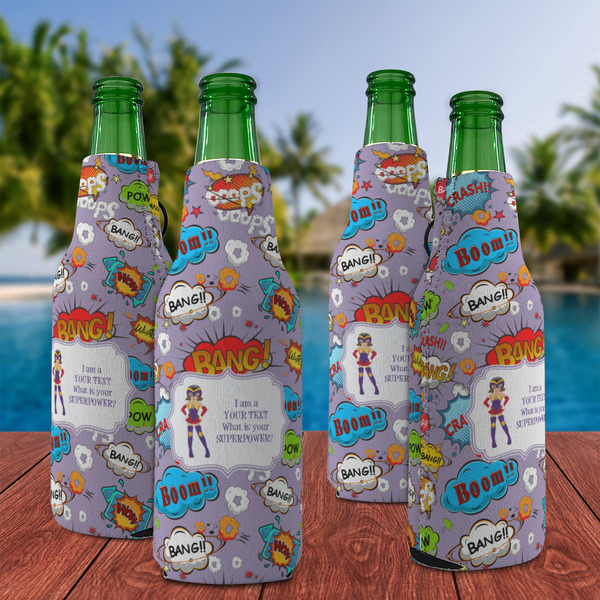 What is your Superpower Zipper Bottle Cooler - Set of 4 - LIFESTYLE