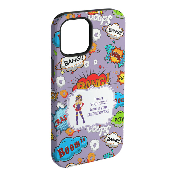 Custom What is your Superpower iPhone Case - Rubber Lined (Personalized)