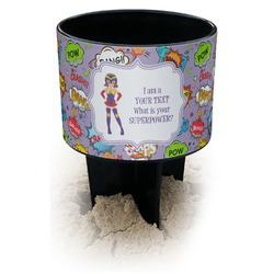 What is your Superpower Black Beach Spiker Drink Holder (Personalized)