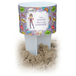 What is your Superpower White Beach Spiker Drink Holder (Personalized)