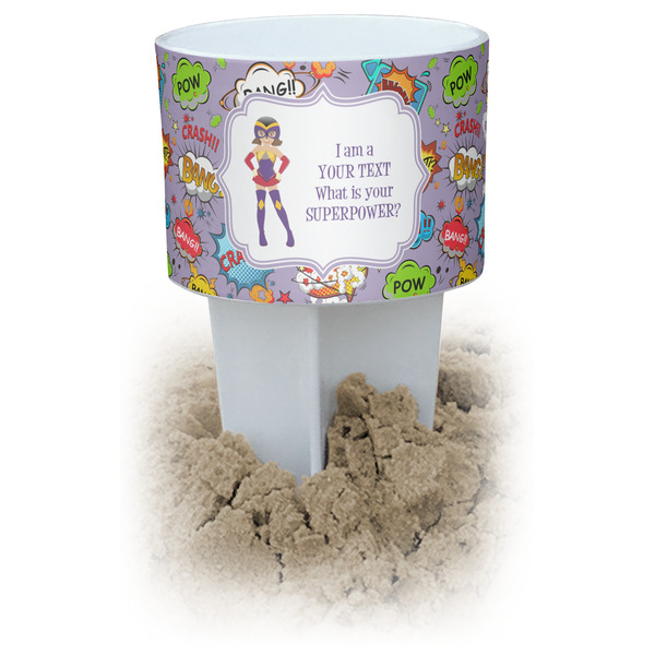 Custom What is your Superpower Beach Spiker Drink Holder (Personalized)