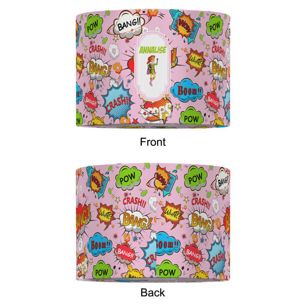 Woman Superhero 12" Drum Lampshade - APPROVAL (Fabric)