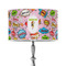 Woman Superhero 12" Drum Lamp Shade - Poly-film (Personalized)