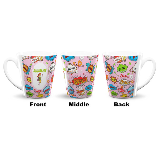 Woman Superhero 12 Oz Latte Mug - Approval